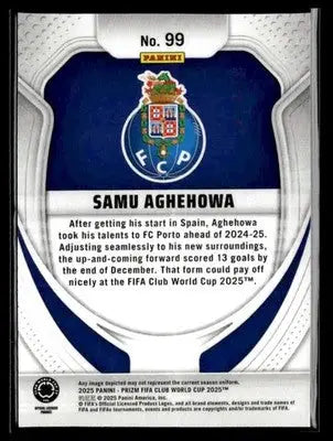 2025 Panini Prizm FIFA Club World Cup #99 Samu Aghehowa - Soccer Card Single