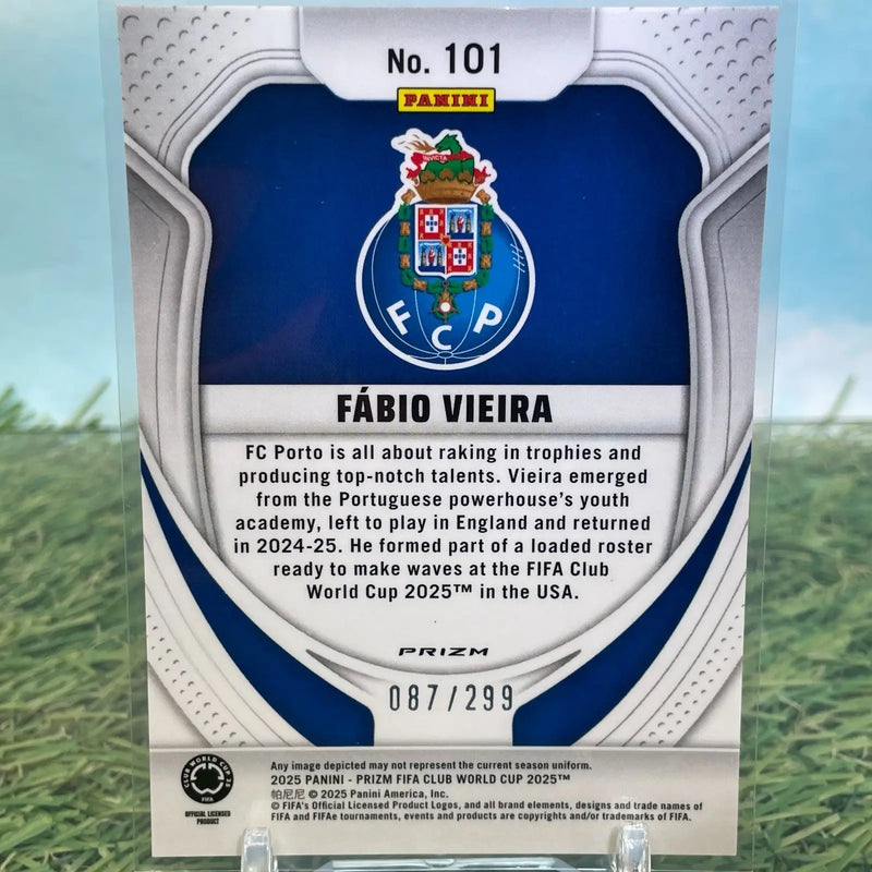 2025 Panini Prizm FIFA Club World Cup - Fabio Vieira #101 Pulsar Prizm - Soccer Card Single