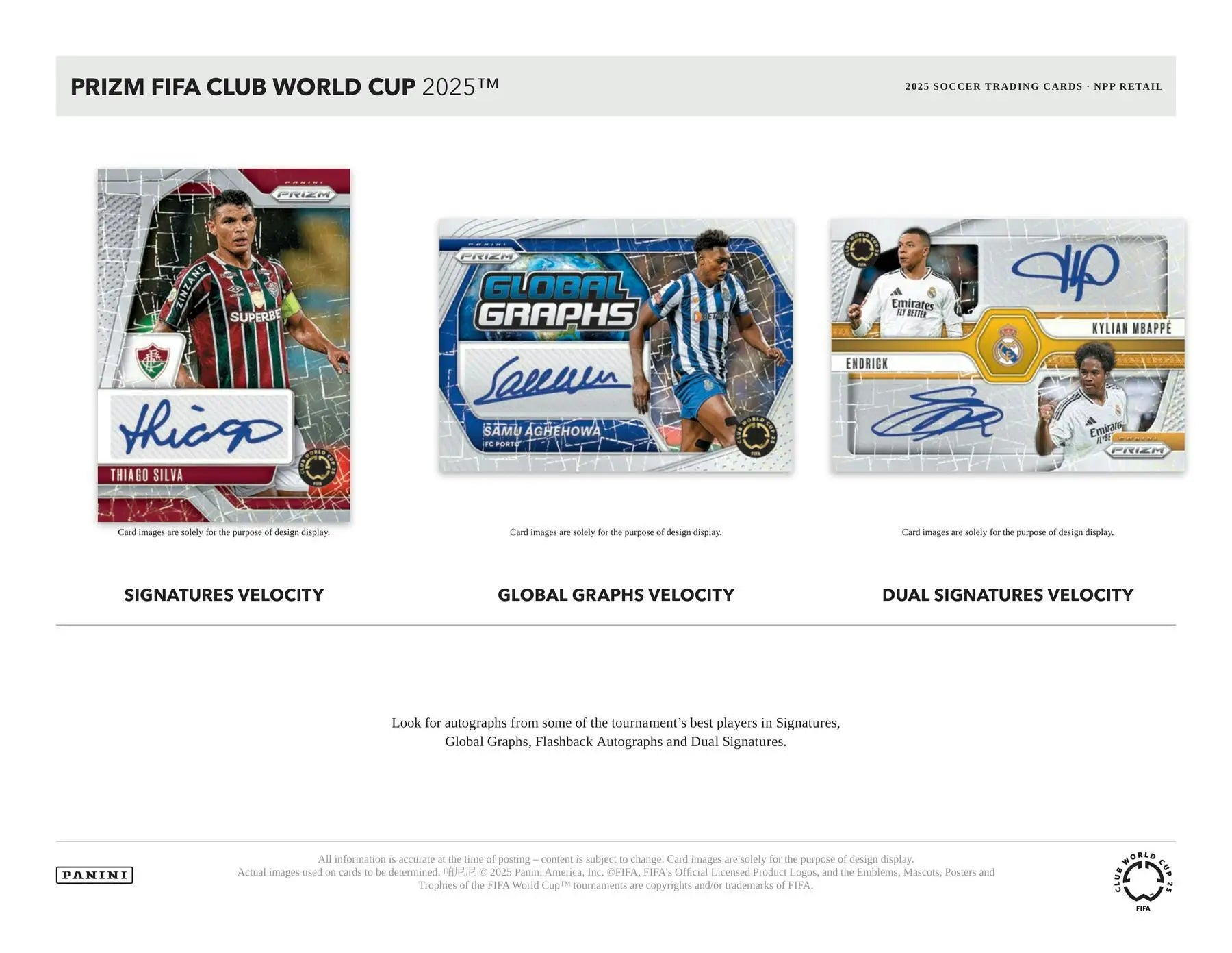 2025 Panini Prizm FIFA Club World Cup Soccer Mega Box | Columbia Sports Cards - Sports Card Hobby Boxes