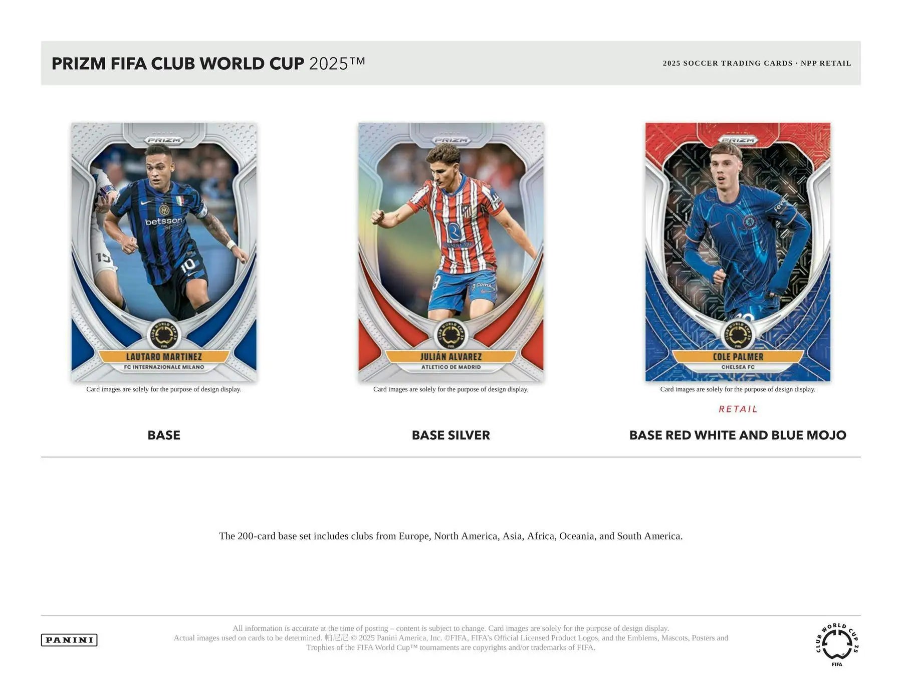 2025 Panini Prizm FIFA Club World Cup Soccer Mega Box | Columbia Sports Cards - Sports Card Hobby Boxes