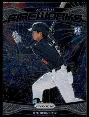 2025 Panini Prizm Fireworks Hye-Seong Kim #14 RC Baseball - Baseball Card Single