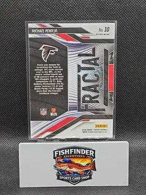 2025 Panini Prizm - Fractal Michael Penix Jr. #10 Green Wave Prizm - Football Card Single