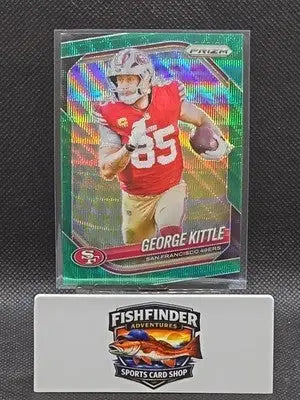 2025 Panini Prizm - George Kittle #94 Green Wave Prizm - Football Card Single