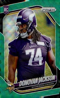 2025 Panini Prizm Green Wave #358 Donovan Jackson