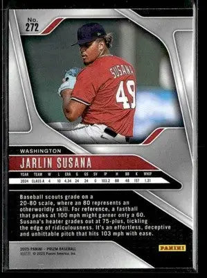 2025 Panini Prizm Jarlin Susana #272 Washington Nationals