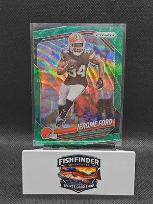 2025 Panini Prizm - Jerome Ford #227 Green Wave Prizm - Football Card Single