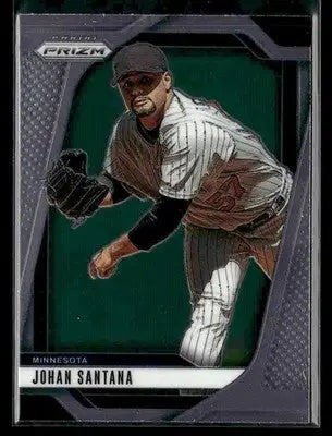 2025 Panini Prizm Johan Santana #28 Minnesota Twins