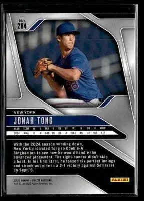 2025 Panini Prizm Jonah Tong #284 New York Mets