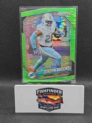 2025 Panini Prizm - Jordyn Brooks #129 Neon Green Pulsar Prizm - Football Card Single