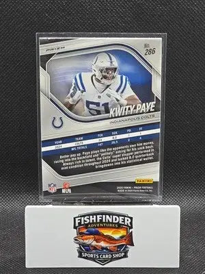 2025 Panini Prizm - Kwity Paye #286 Silver Prizm - Football Card Single