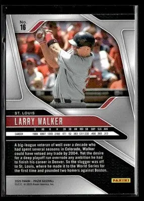2025 Panini Prizm Larry Walker #16 St. Louis Cardinals
