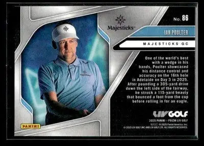 2025 Panini Prizm LIV Ian Poulter #86 Majesticks - Golf Card Single