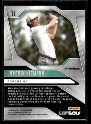 2025 Panini Prizm LIV Joaquin Niemann #22 Torque GC - Other