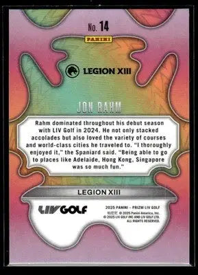 2025 Panini Prizm LIV Jon Rahm #14 Groovy Legion XIII - Other