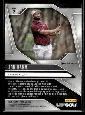 2025 Panini Prizm LIV Jon Rahm #2 Legion XIII - Other