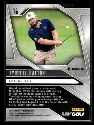 2025 Panini Prizm LIV Tyrrell Hatton #48 Legion XIII - Other