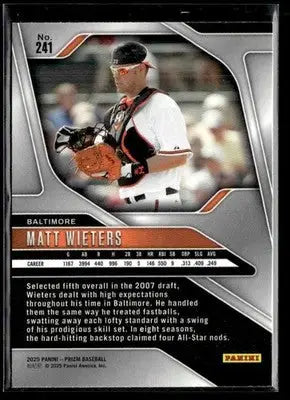 2025 Panini Prizm Matt Wieters #241 Baltimore Orioles