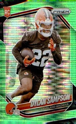 2025 Panini Prizm Neon Green Pulsar #365 Dylan Sampson - Football Card Single