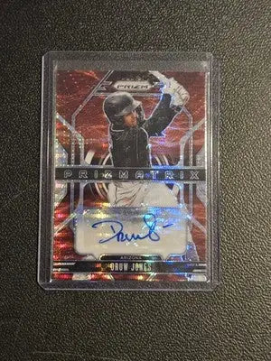 2025 Panini Prizm #PA-DJ Druw Jones Prizmatrix Autographs Pulsar Prizms #/199 - Baseball Card Single