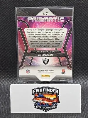 2025 Panini Prizm - Prizmatic Ashton Jeanty #7 (RC) - Football Card Single
