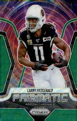 2025 Panini Prizm Prizmatic Green Wave #14 Larry Fitzgerald