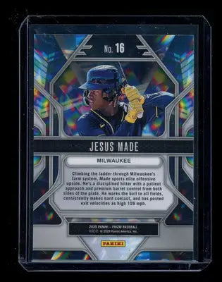 2025 Panini Prizm Prizmatic Jesus Made #16 Baseball - Baseball Card Single