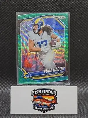 2025 Panini Prizm - Puka Nacua #205 Green Wave Prizm - Football Card Single