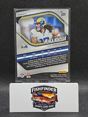 2025 Panini Prizm - Puka Nacua #205 Green Wave Prizm - Football Card Single