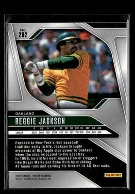 2025 Panini Prizm Reggie Jackson #202 Oakland Athletics