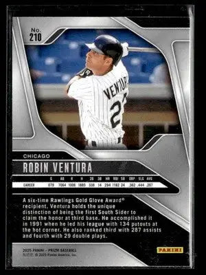 2025 Panini Prizm Robin Ventura #210 Chicago White Sox