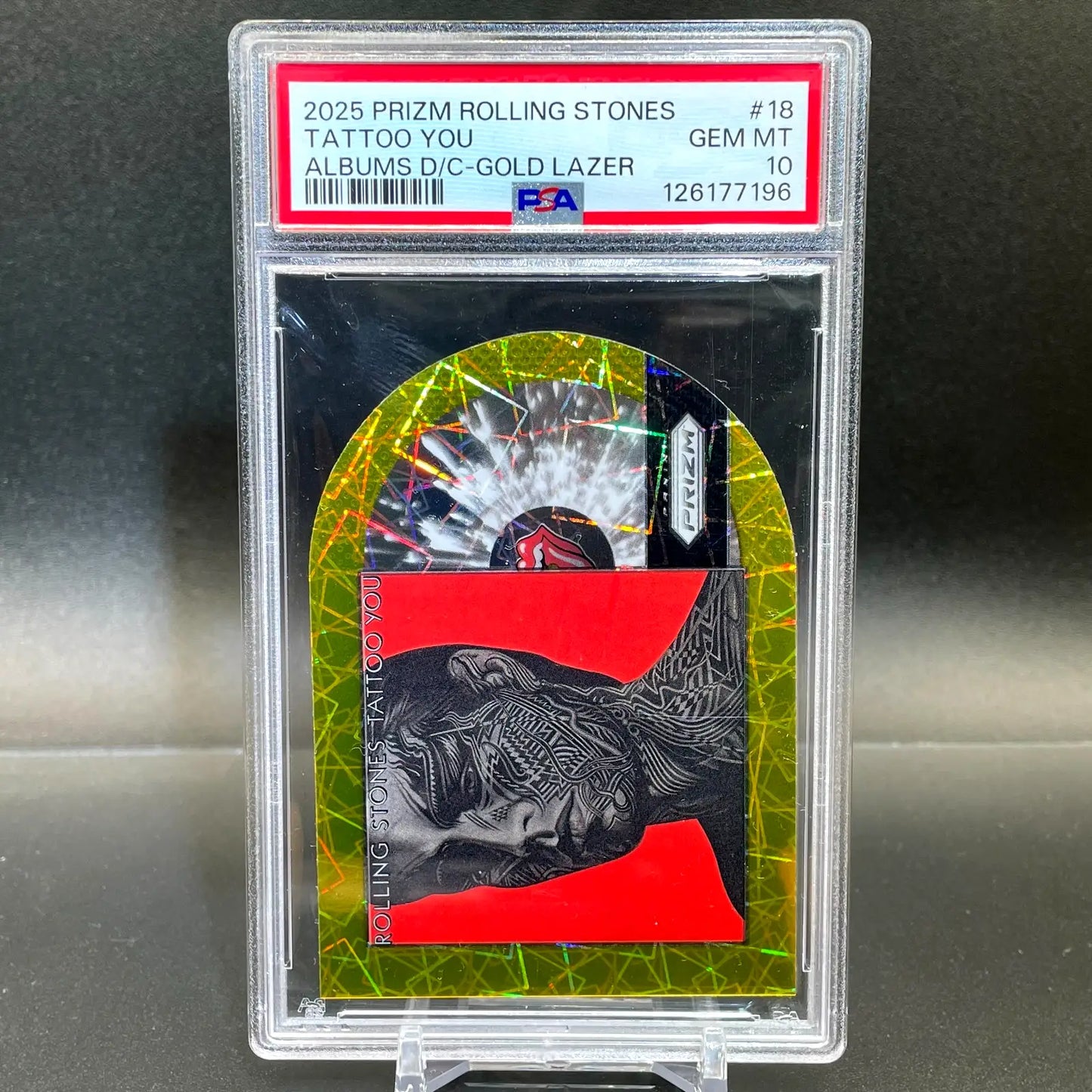2025 Panini Prizm ROLLING STONES ALBUMS GOLD LAZER TATTOO YOU /10 POP 1 - Trading Cards