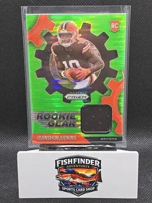 2025 Panini Prizm - Rookie Gear Quinshon Judkins #RGR-QJS Neon Green Pulsar... - Football Card Single