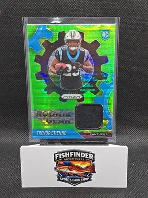 2025 Panini Prizm - Rookie Gear Trevor Etienne #RGR-TEE Neon Green Pulsar Prizm - Football Card Single