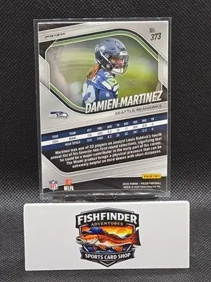 2025 Panini Prizm - Rookies Damien Martinez #373 White Disco Prizm (RC) - Football Card Single