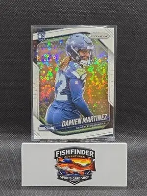 2025 Panini Prizm - Rookies Damien Martinez #373 White Disco Prizm (RC) - Football Card Single