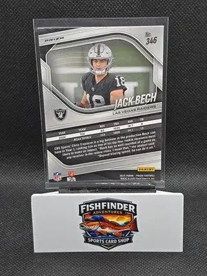 2025 Panini Prizm - Rookies Jack Bech #346 Green Wave Prizm (RC) - Football Card Single