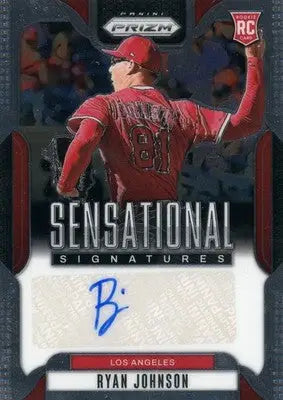 2025 Panini Prizm Ryan Johnson #SS-RJ Sensational Signatures Auto RC - Baseball Card Single