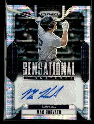 2025 Panini Prizm #SS-MH Mac Horvath Sensational Sigs - Pulsar Prizm #049/199
