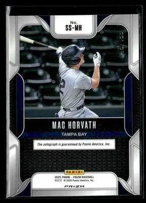 2025 Panini Prizm #SS-MH Mac Horvath Sensational Sigs - Pulsar Prizm #049/199