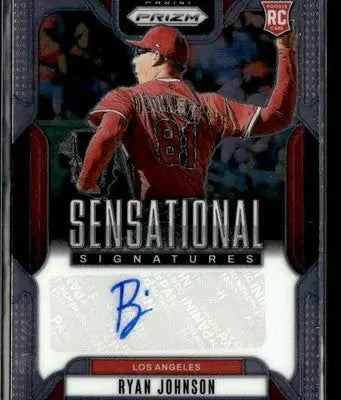 2025 Panini Prizm #SS-RJ Ryan Johnson Sensational Signatures - Baseball Card Single