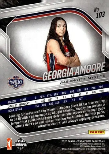 2025 Panini Prizm WNBA #103 Georgia Amoore NM Near Mint RC Rookie ID:83744