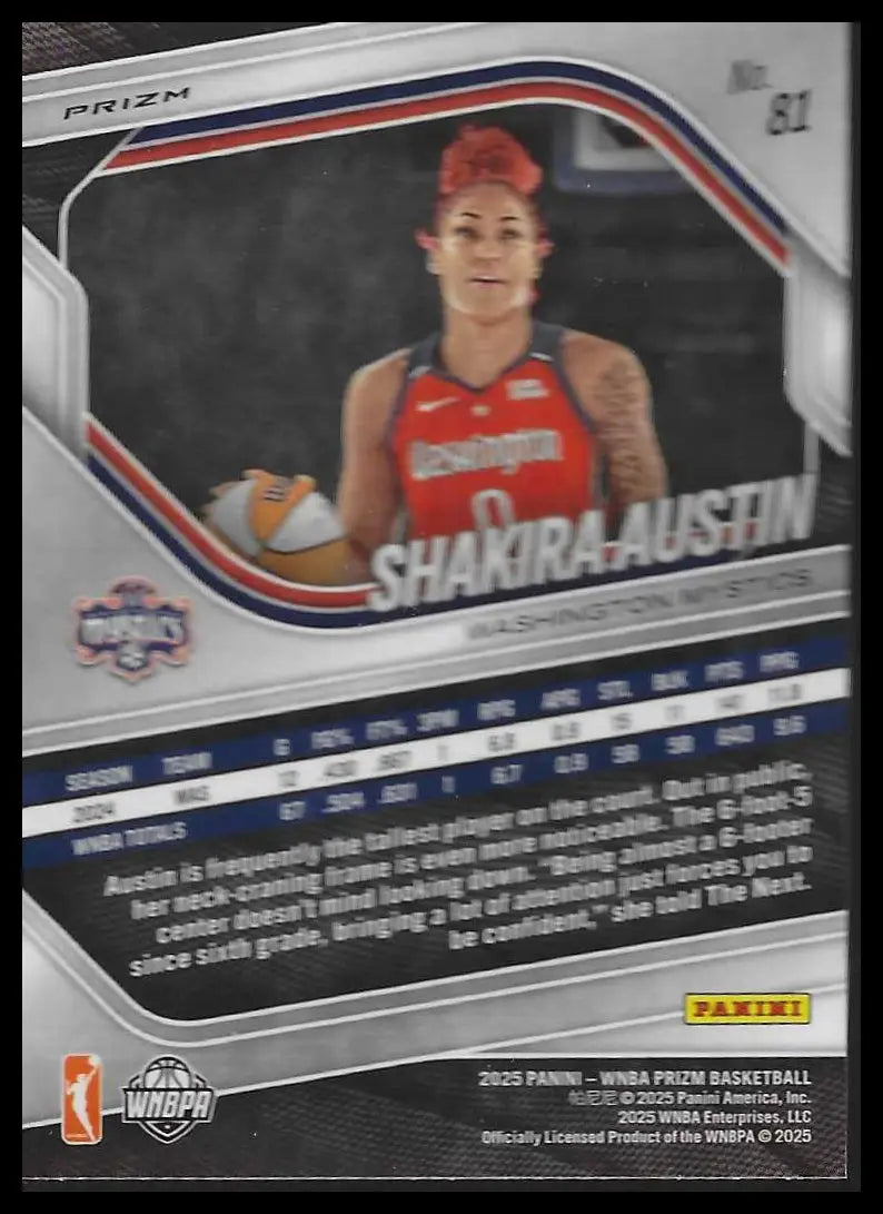 2025 Panini Prizm WNBA #106 Lisa Leslie Ice Prizms - Basketball Card Single