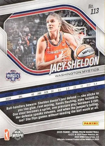2025 Panini Prizm WNBA #113 Jacy Sheldon NM Near Mint ID:83749