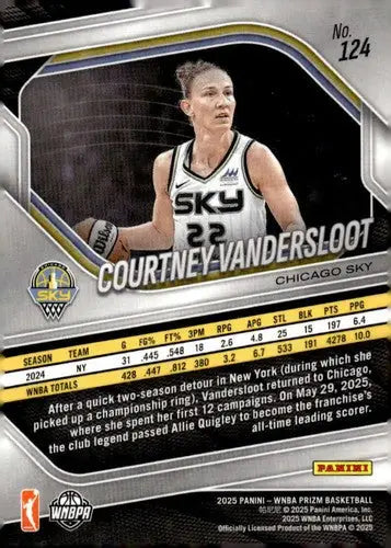2025 Panini Prizm WNBA #124 Courtney Vandersloot NM Near Mint ID:83756