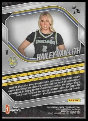 2025 Panini Prizm WNBA #139 Hailey Van Lith