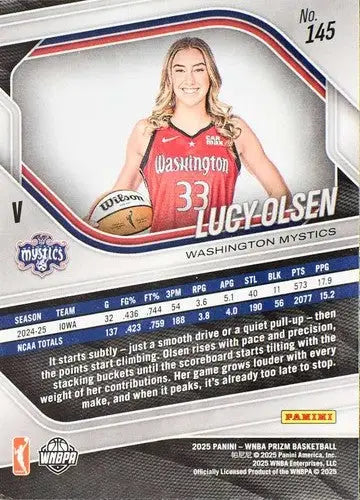 2025 Panini Prizm WNBA #145 Lucy Olsen NM Near Mint ID:83763
