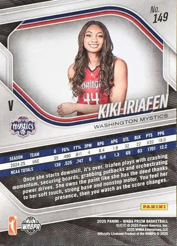 2025 Panini Prizm WNBA #149 Kiki Iriafen NM Near Mint ID:83766