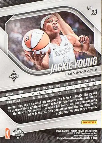 2025 Panini Prizm WNBA #23 Jackie Young NM Near Mint ID:83707 - Basketball Card Single