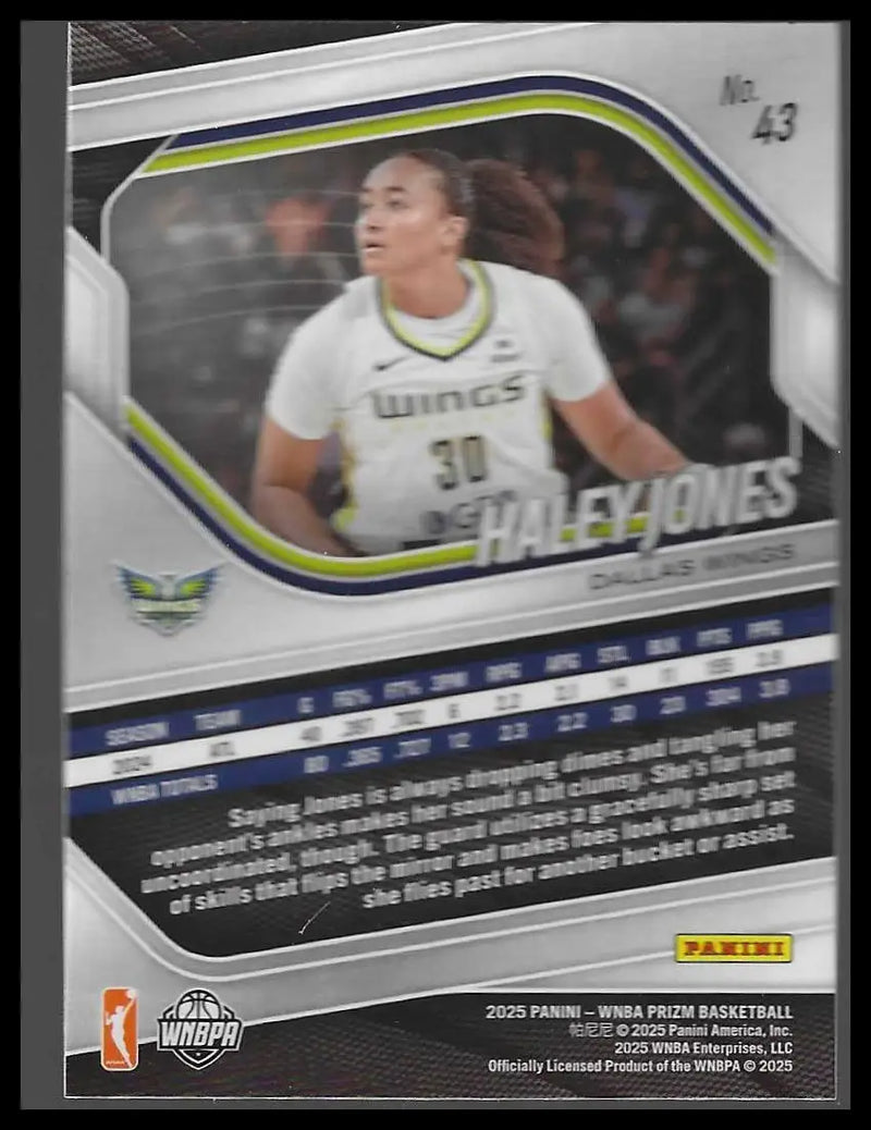 2025 Panini Prizm WNBA #24 Kia Nurse - Basketball Card Single