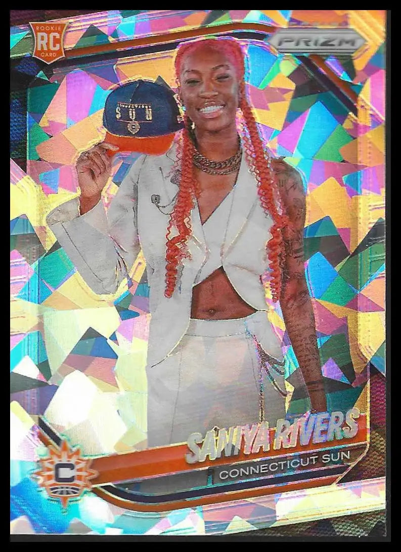2025 Panini Prizm WNBA #25 Rae Burrell Ice Prizms Los Angeles Sparks - Basketball Card Single